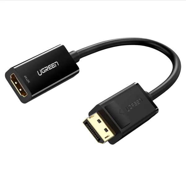 Адаптер UGREEN MM137 DisplayPort to HDMI Female Converter 4K*2K@30Hz Black (40363)